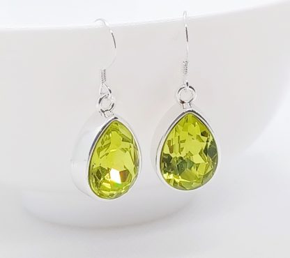 Citrus Green Swarovski Crystal Teardrop Earrings – Wendi Lindsay Jewellery